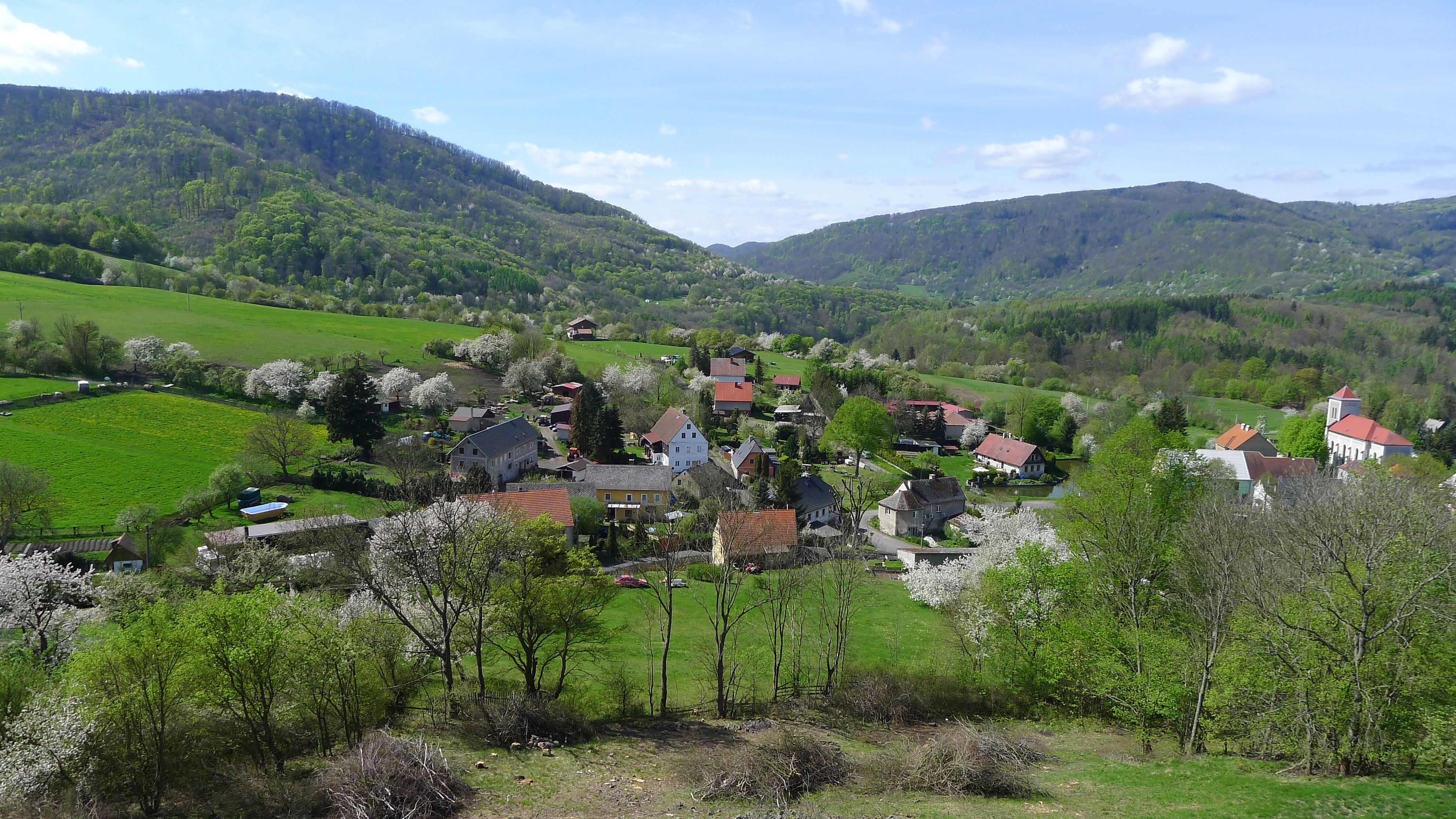 Okounov z rozhledny Pastviště
