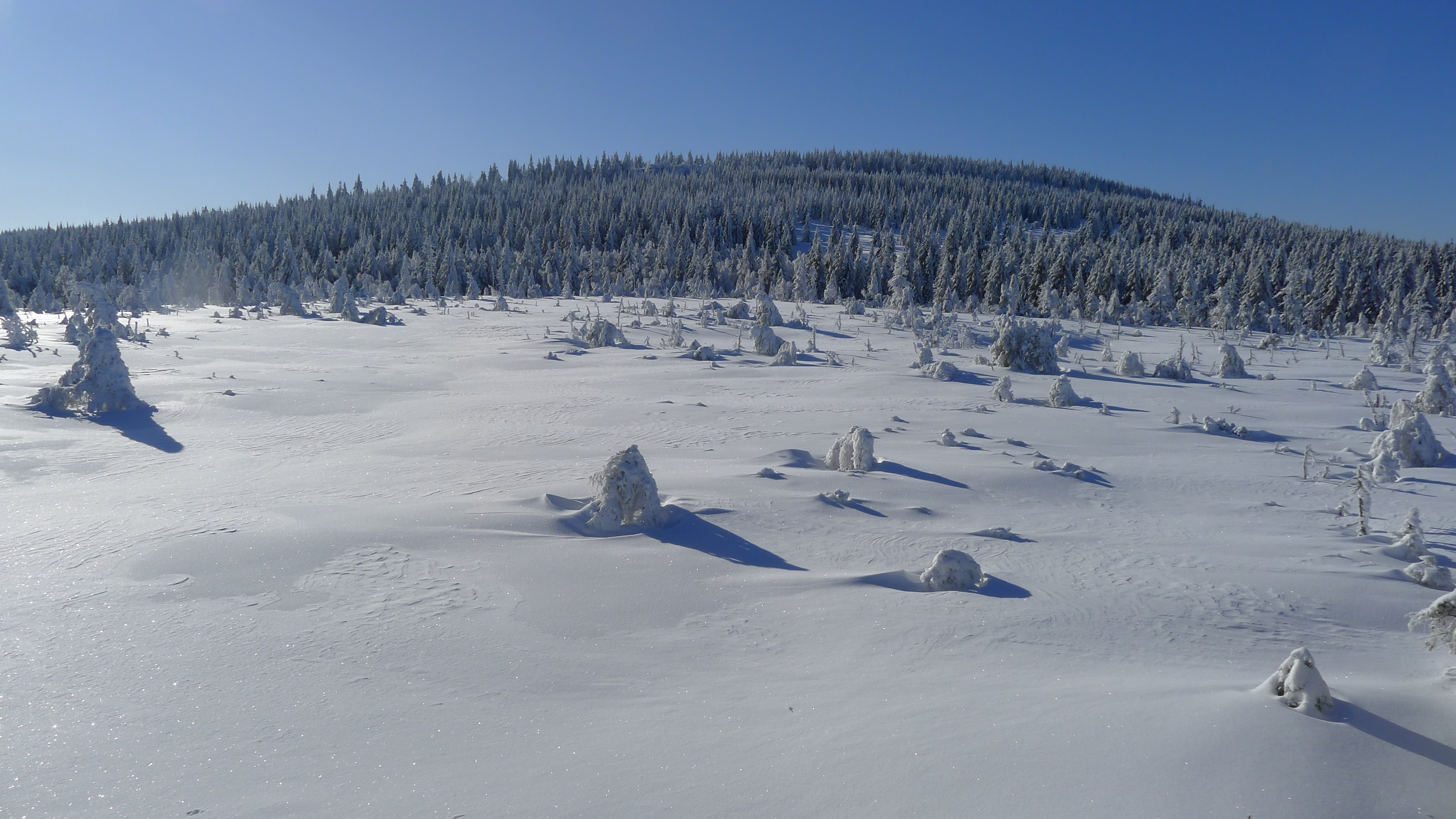 Jizerské hory - výhled z rozhledny Na Čihadle 20.1.2024