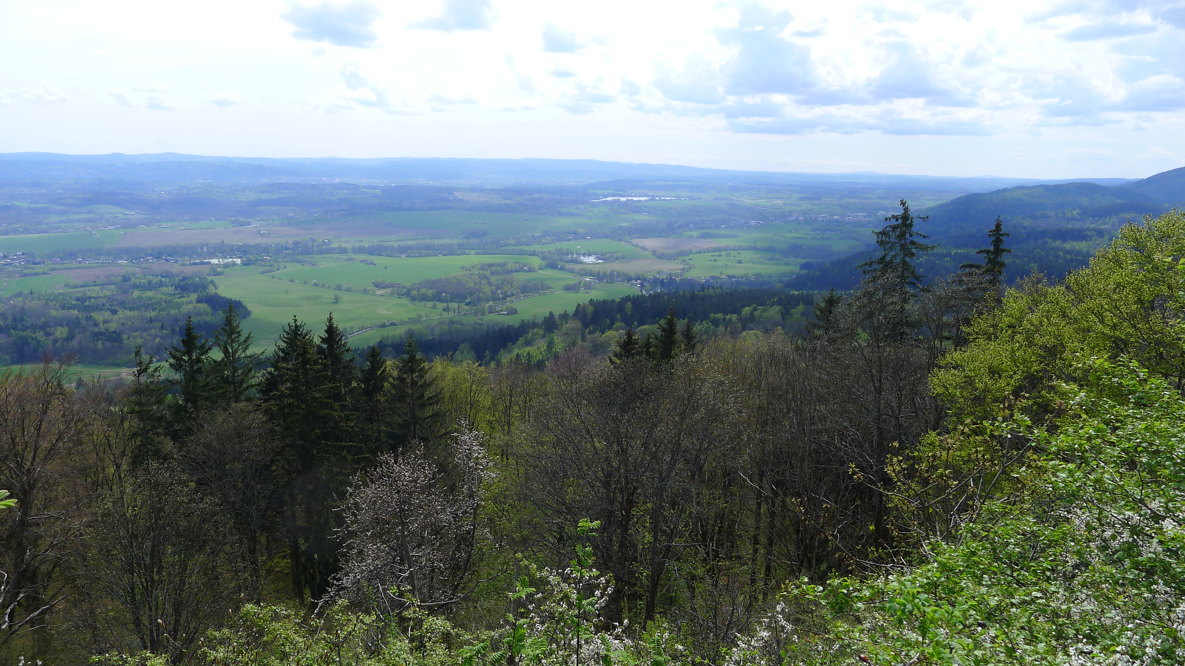 výhled od Popovského kříže